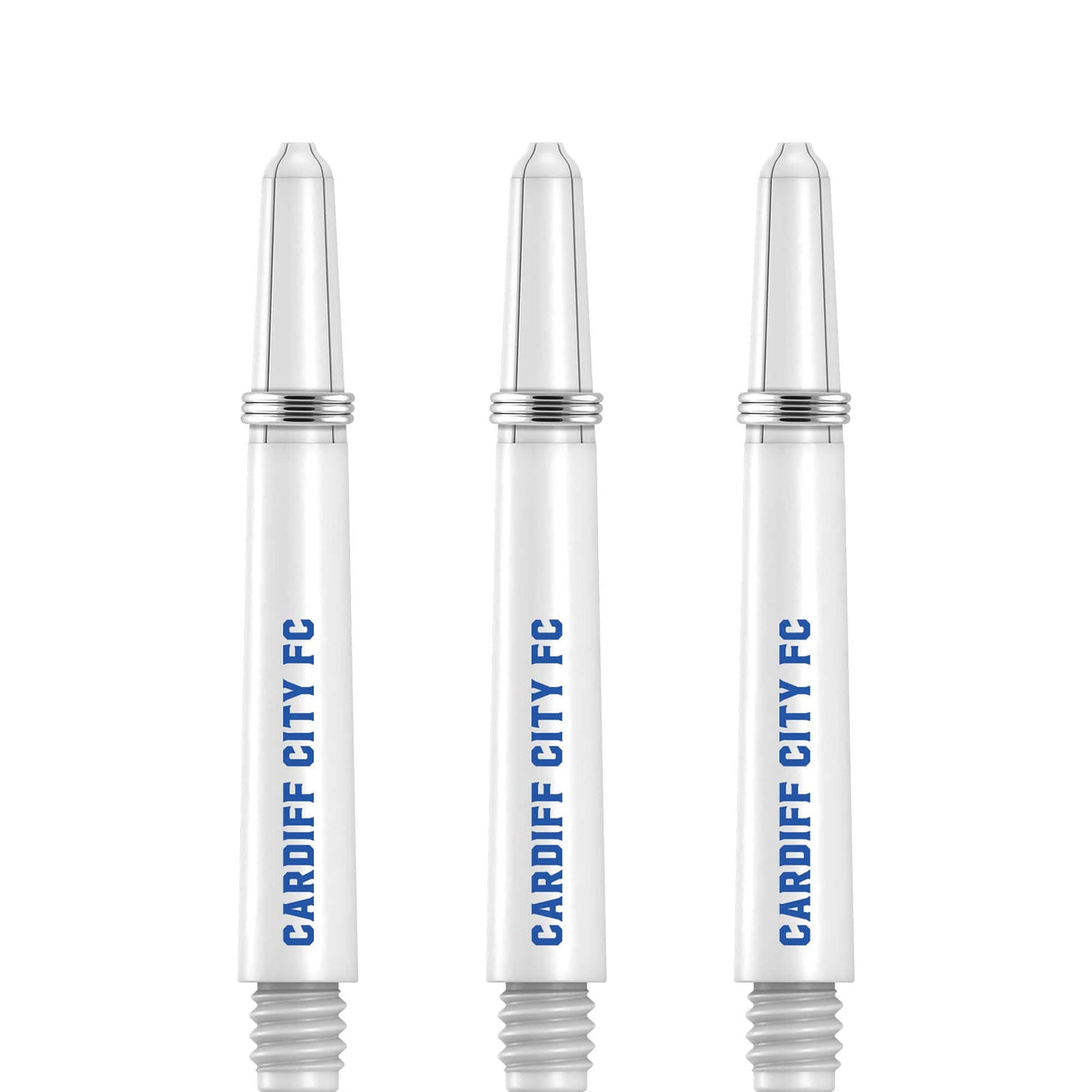 Cardiff City FC - Official Licensed - Nylon Stems - Dart Shafts with Springs - White Tweenie