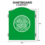 Celtic FC Dartboard Cabinet - Official Licensed - Celtic - C1 - Crest