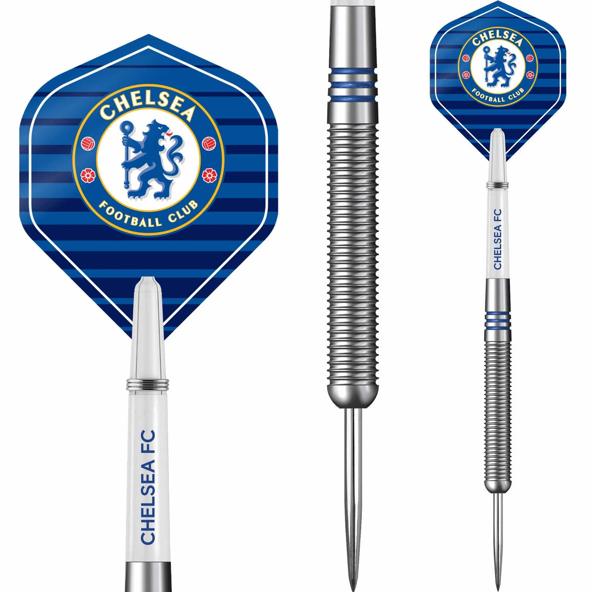 Chelsea Football Darts – Steel Tip Tungsten – Offizielles Lizenzprodukt – Chelsea FC – 24 g