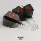 *Condor AXE Dart Flights - Get Luck - Horseshoe - Gradient - Small - Clear Black