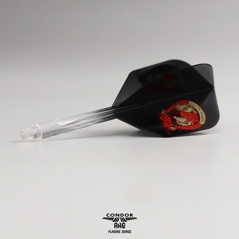 *Condor AXE Dart Flights - Get Luck - Horseshoe - Gradient - Small - Clear Black