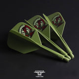 *Condor AXE Dart Flights - Get Luck - Horseshoe - Small - Olive Green