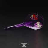 *Condor AXE Player Series Dart Flights - Natsumi Iwata - Heart of Gold - Standard - Clear Purple