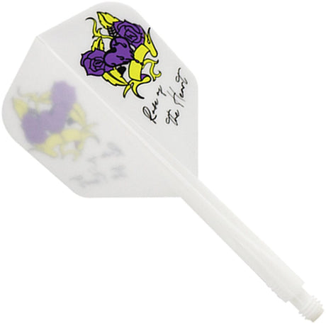 *Condor AXE Player Series Dart Flights - Natsumi Iwata - Heart of Gold - Small - White Short