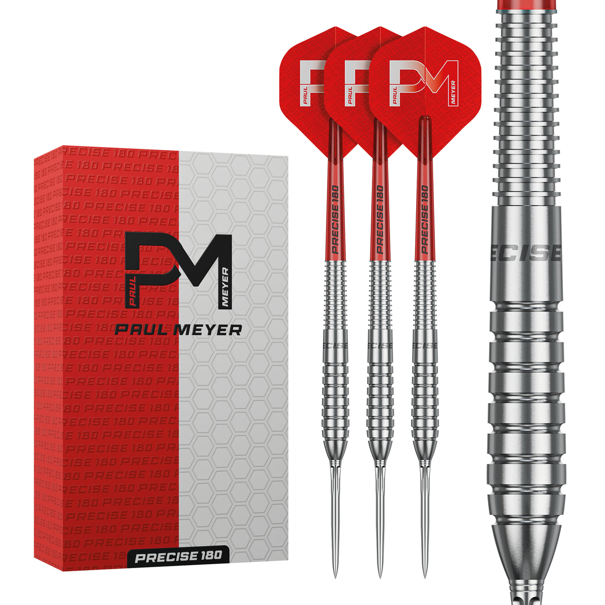 Precise 180 Paul Meyer Darts - Stahlspitze - 90% Tungsten