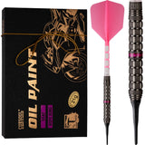Cuesoul Motorcycle Darts - Soft Tip Tungsten - Seat - Hope Ring - Pink 21g