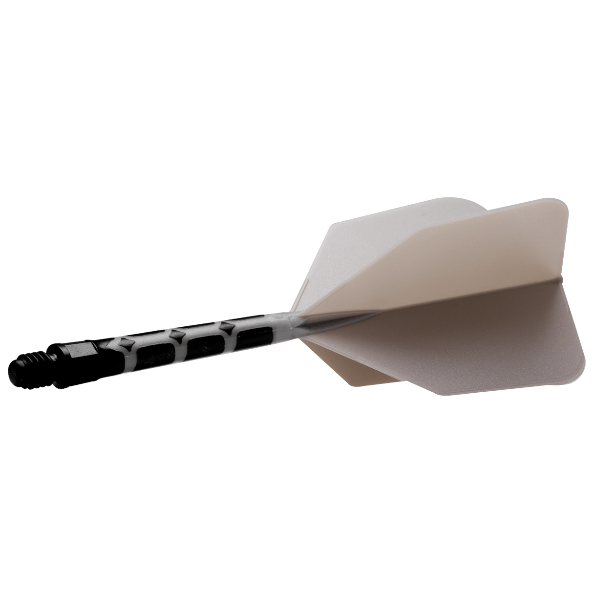 Cuesoul Rost T19 Integrated Dart Shaft and Flights - Big Wing - Black with Grey Flight