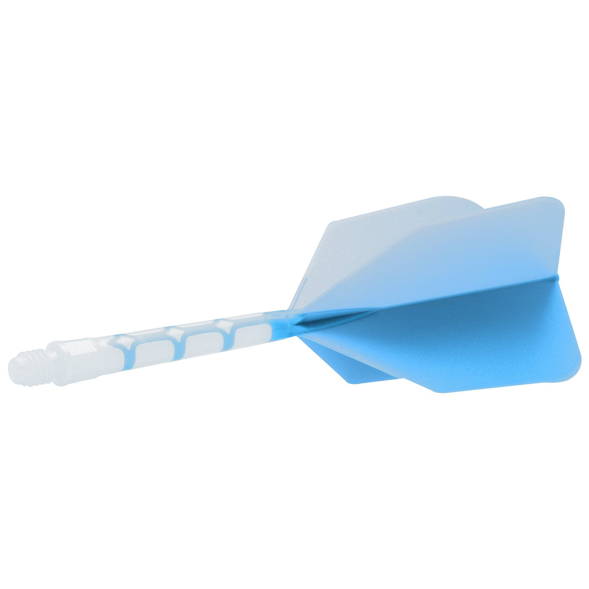 Cuesoul Rost T19 Integrated Dart Shaft and Flights - Big Wing - White with Blue Flight