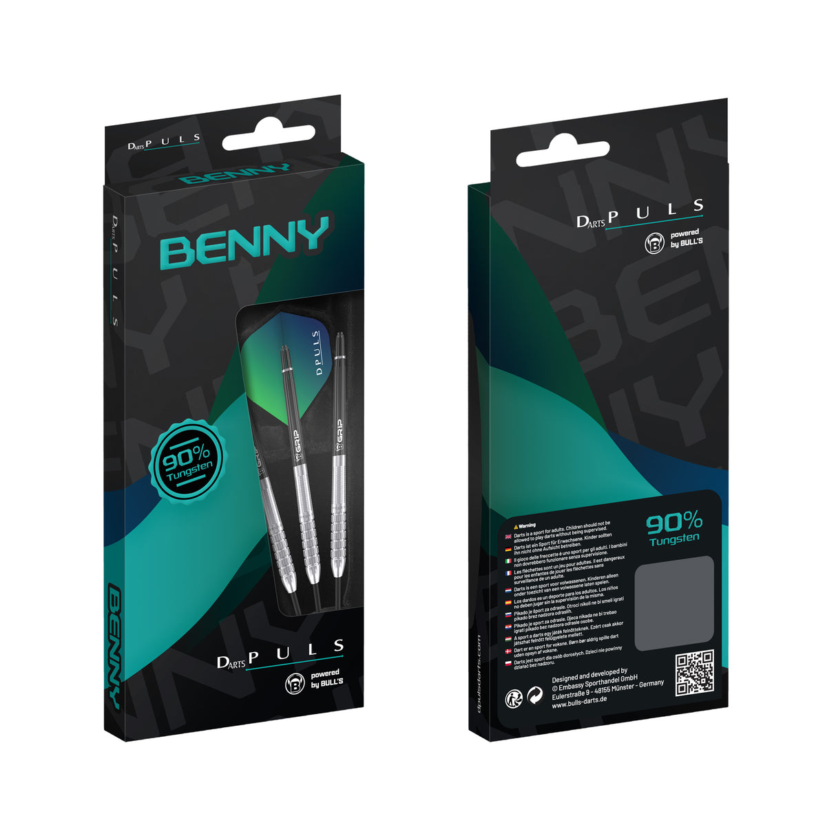 DPuls Benny Darts - Stahlspitze - 90% Tungsten