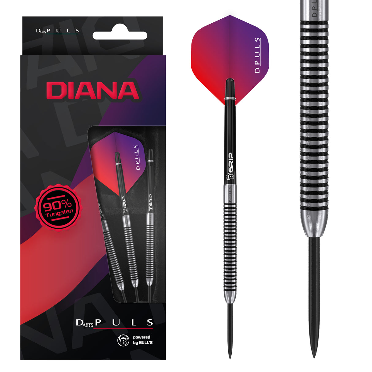 DPuls Diana Darts - Stahlspitze - 90% Tungsten