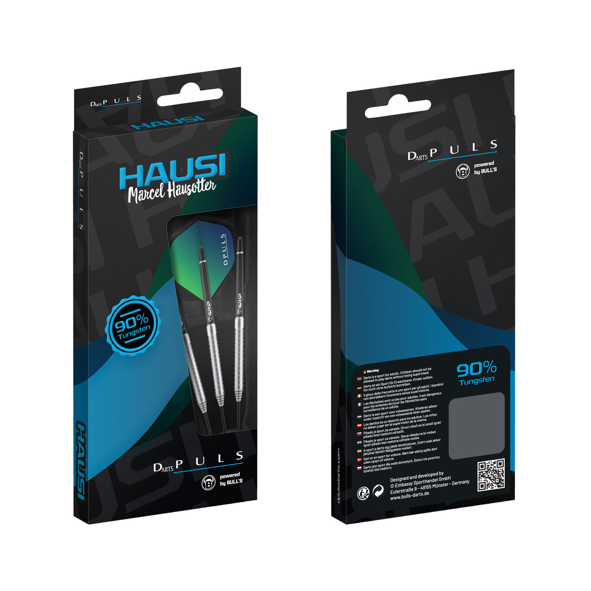 DPuls Hausi Darts - Stahlspitze - 90% Tungsten - Marcel Hausotter
