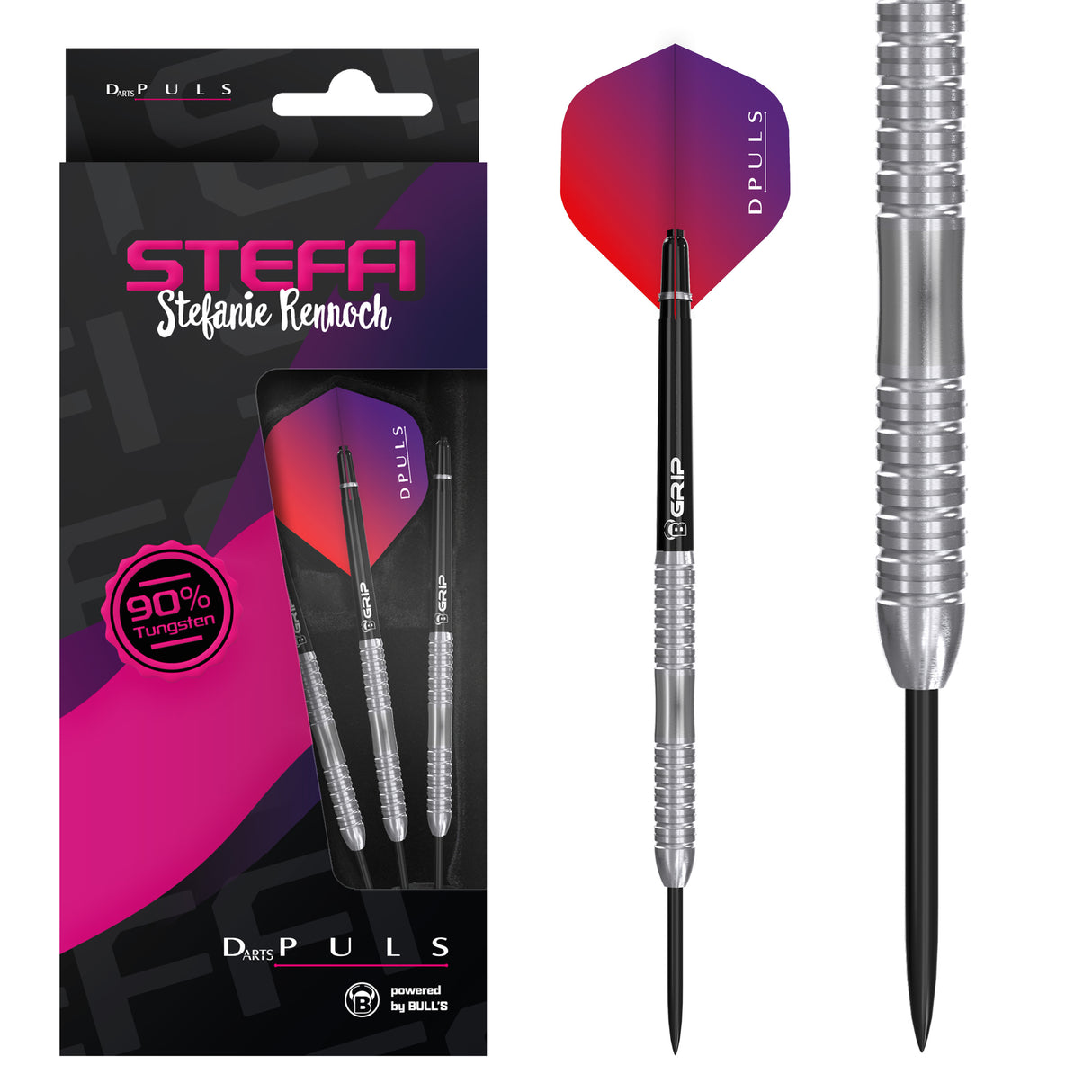 DPuls Steffi Darts - Stahlspitze - 90% Tungsten - Stefanie Rennoch