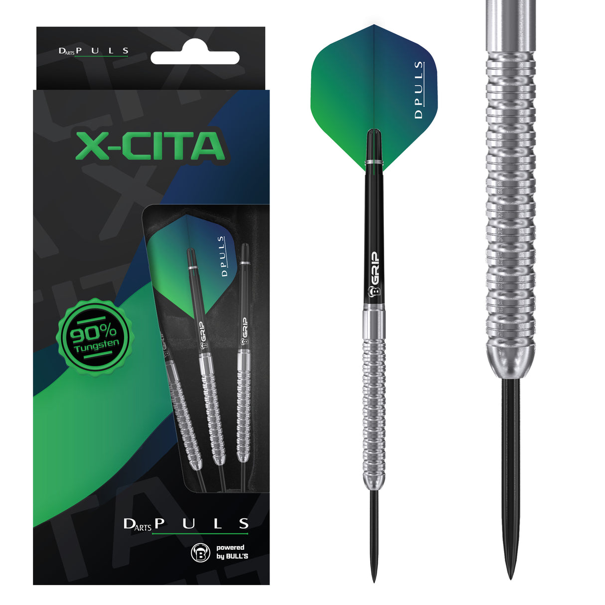 DPuls X-Cita Darts - Stahlspitze - 90% Tungsten