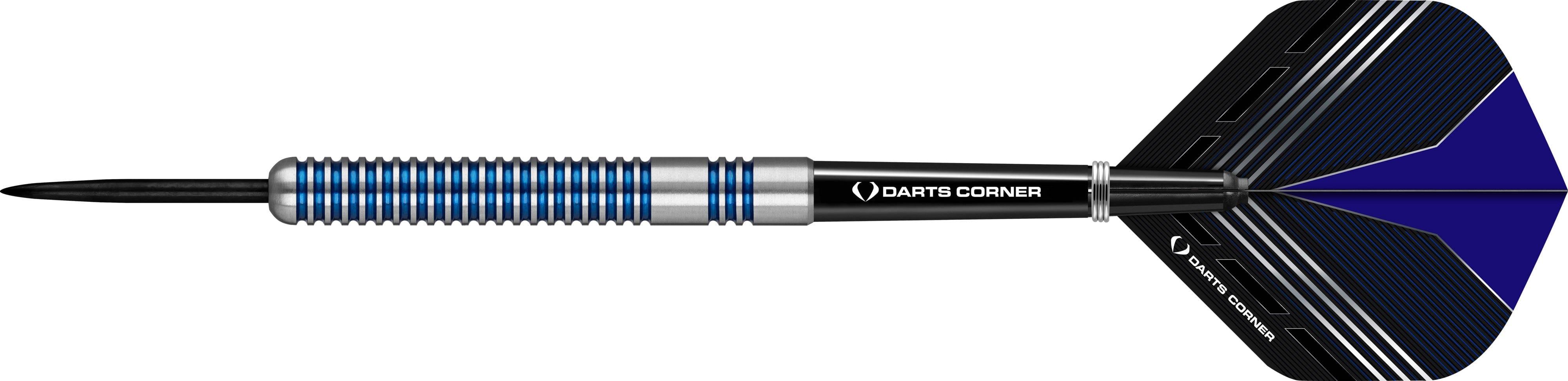 Darts Corner Blue Menace Darts Steel Tip Tungsten Blue Rings