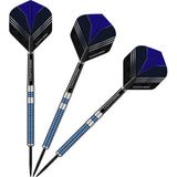 *Darts Corner Blue Menace Darts - Steel Tip Tungsten - Blaue Ringe