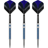 *Darts Corner Blue Menace Darts - Steel Tip Tungsten - Blaue Ringe