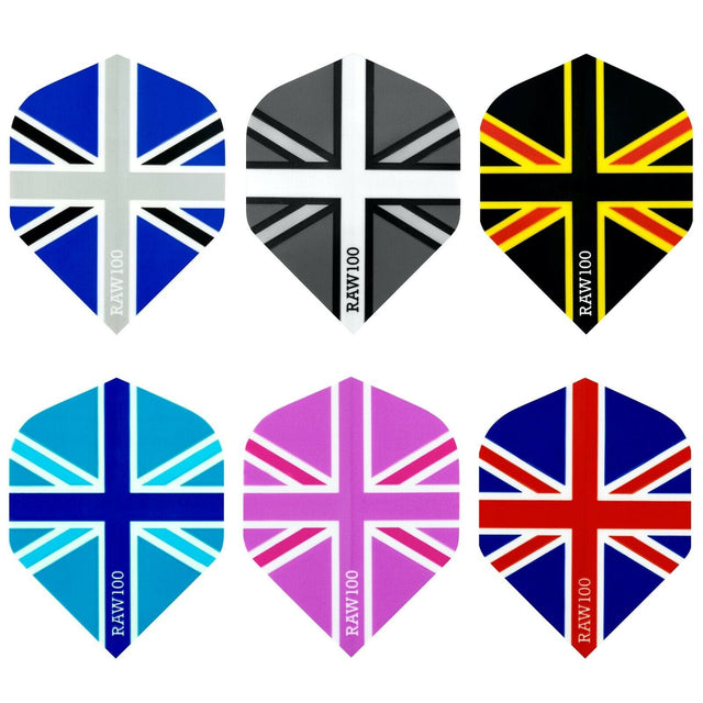 *Dart Flights - Raw 100 - 100 Micron - Std - Union Jack