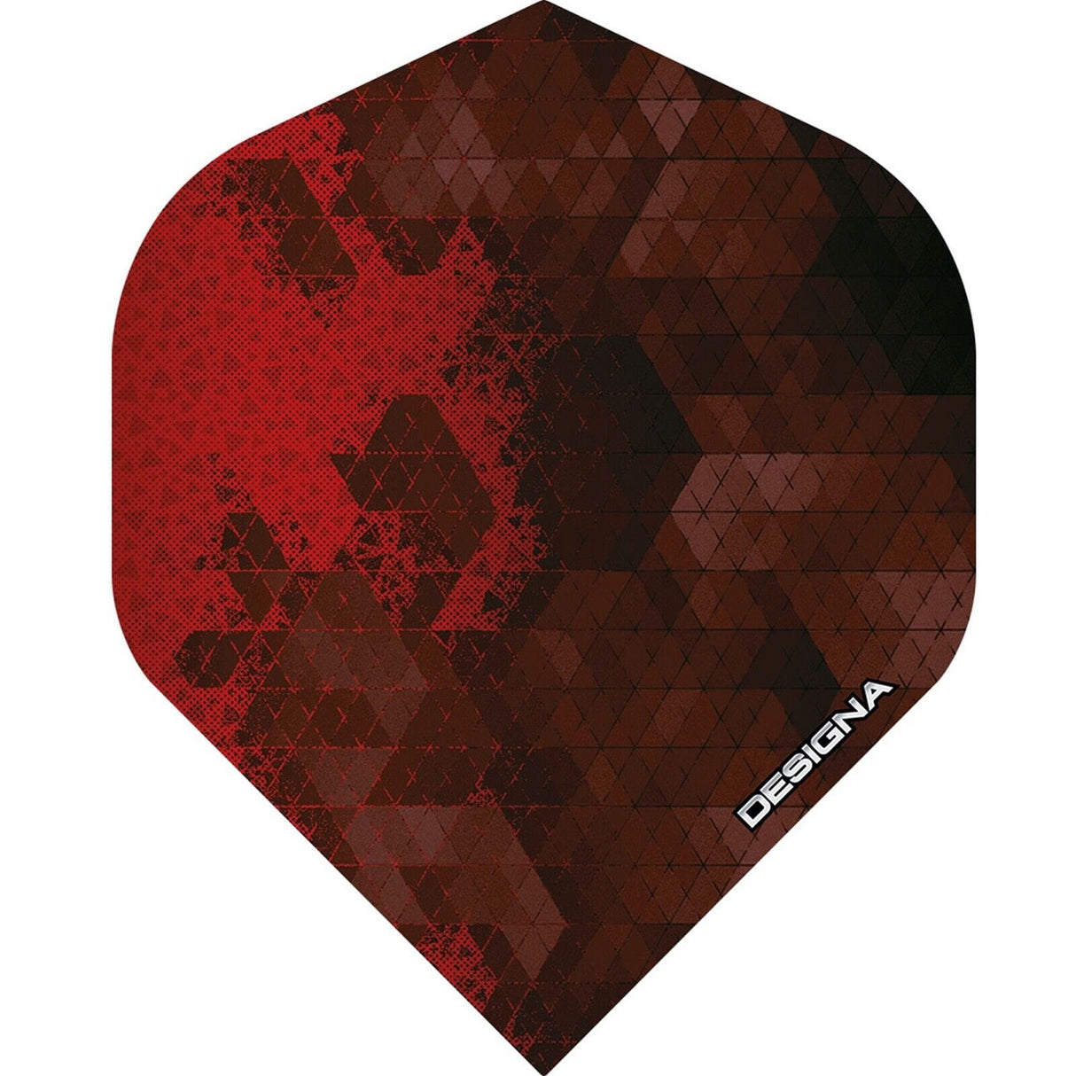 Designa Rock Dart Flights - 100 Micron - No2 - Std Red