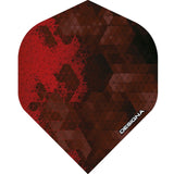 Designa Rock Dart Flights - 100 Micron - No2 - Std Red