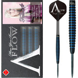 Dynasty - A Flow - Steel Tip Darts - Black Line - Fallon Sherrock - Blue Ring - Fallon 4 - 23g 23g