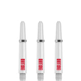 England Football Nylon Shafts - Dart Stems with Springs - White - Medium