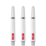 England Football Nylon Shafts - Dart Stems with Springs - White - Medium