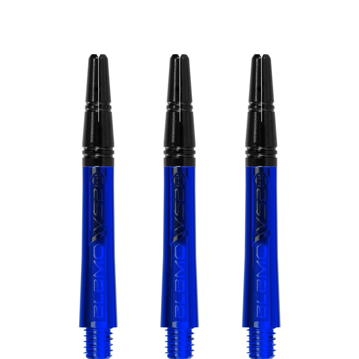 Harrows Alamo VS2 Dart Shafts - Polycarbonate - Black Aluminium Top - Blue Tweenie
