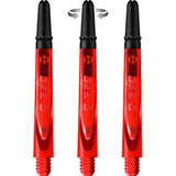 Harrows Carbon 360 Shafts - Polycarbonate Dart Stems with Carbon Top - Red Medium