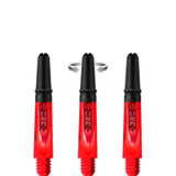 Harrows Carbon 360 Shafts - Polycarbonate Dart Stems with Carbon Top - Red Short