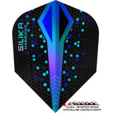 Harrows Silika Dart Flights - Tough Crystaline Coated - Std - No6 - Colourshift