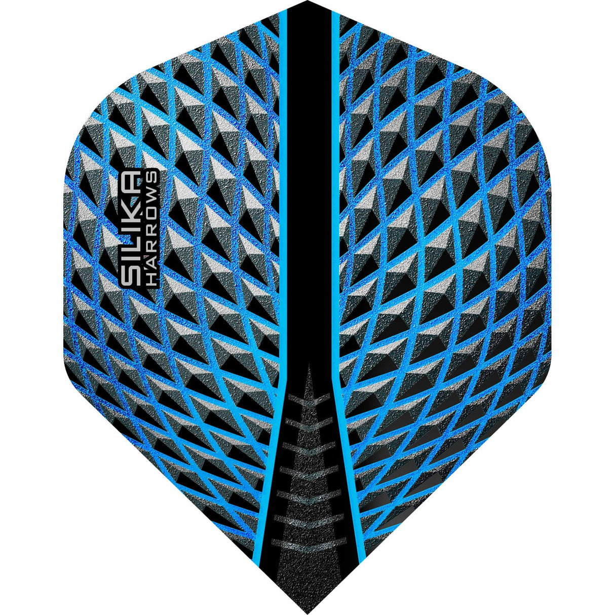 Harrows Silika Dart Flights - Tough Crystaline Coated - Std - No2 Aqua Blue