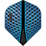 Harrows Silika Dart Flights - Tough Crystaline Coated - Std - No2 Aqua Blue