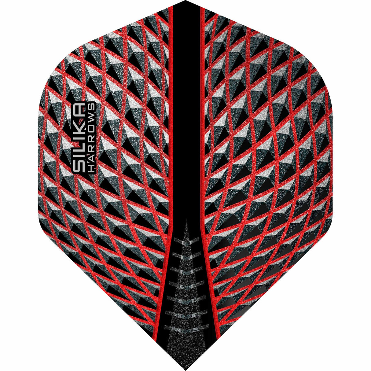 Harrows Silika Dart Flights - Tough Crystaline Coated - Std - No2 Red