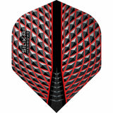 Harrows Silika Dart Flights - Tough Crystaline Coated - Std - No2 Red