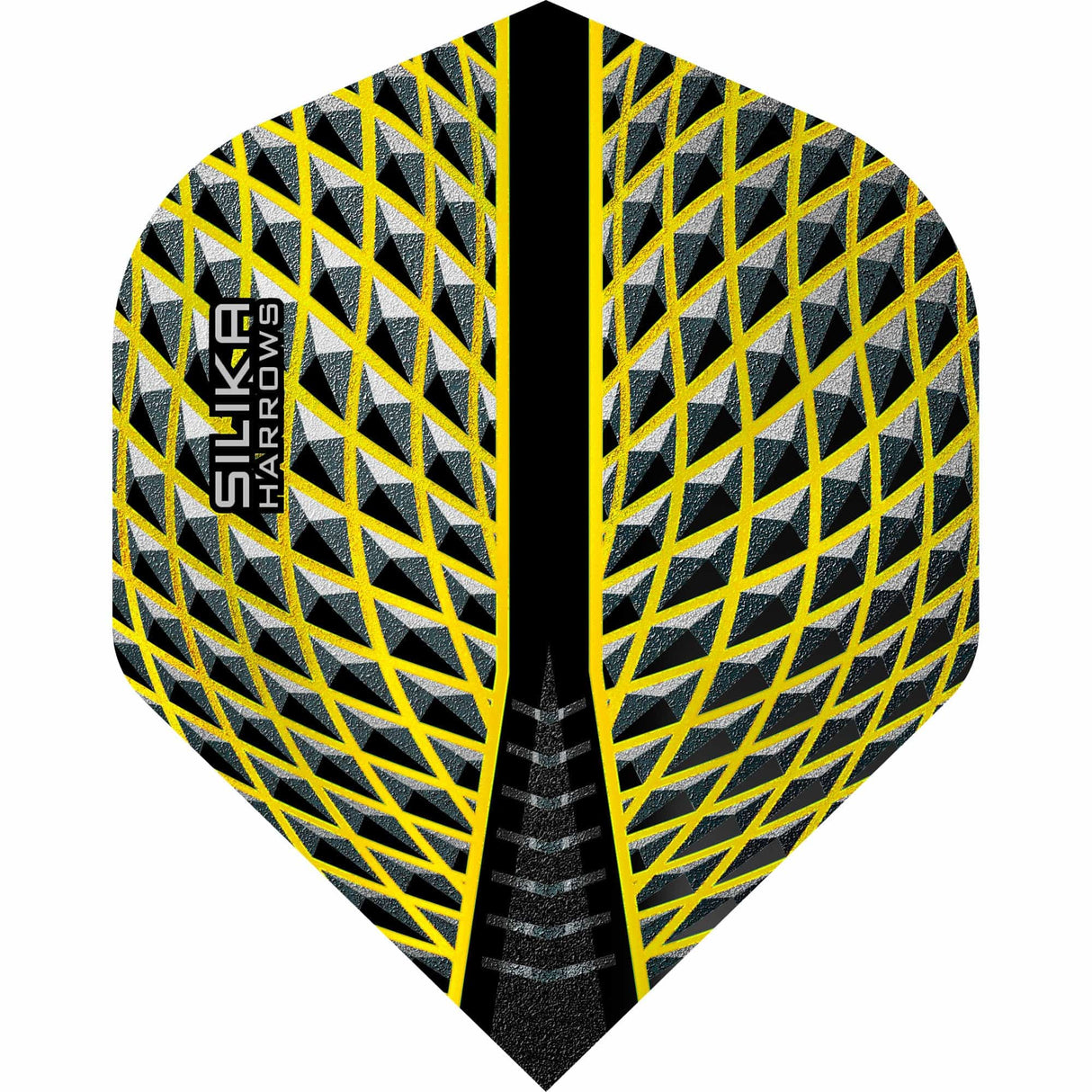 Harrows Silika Dart Flights - Tough Crystaline Coated - Std - No2 Yellow