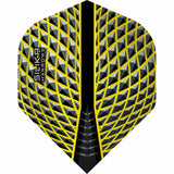 Harrows Silika Dart Flights - Tough Crystaline Coated - Std - No2 Yellow
