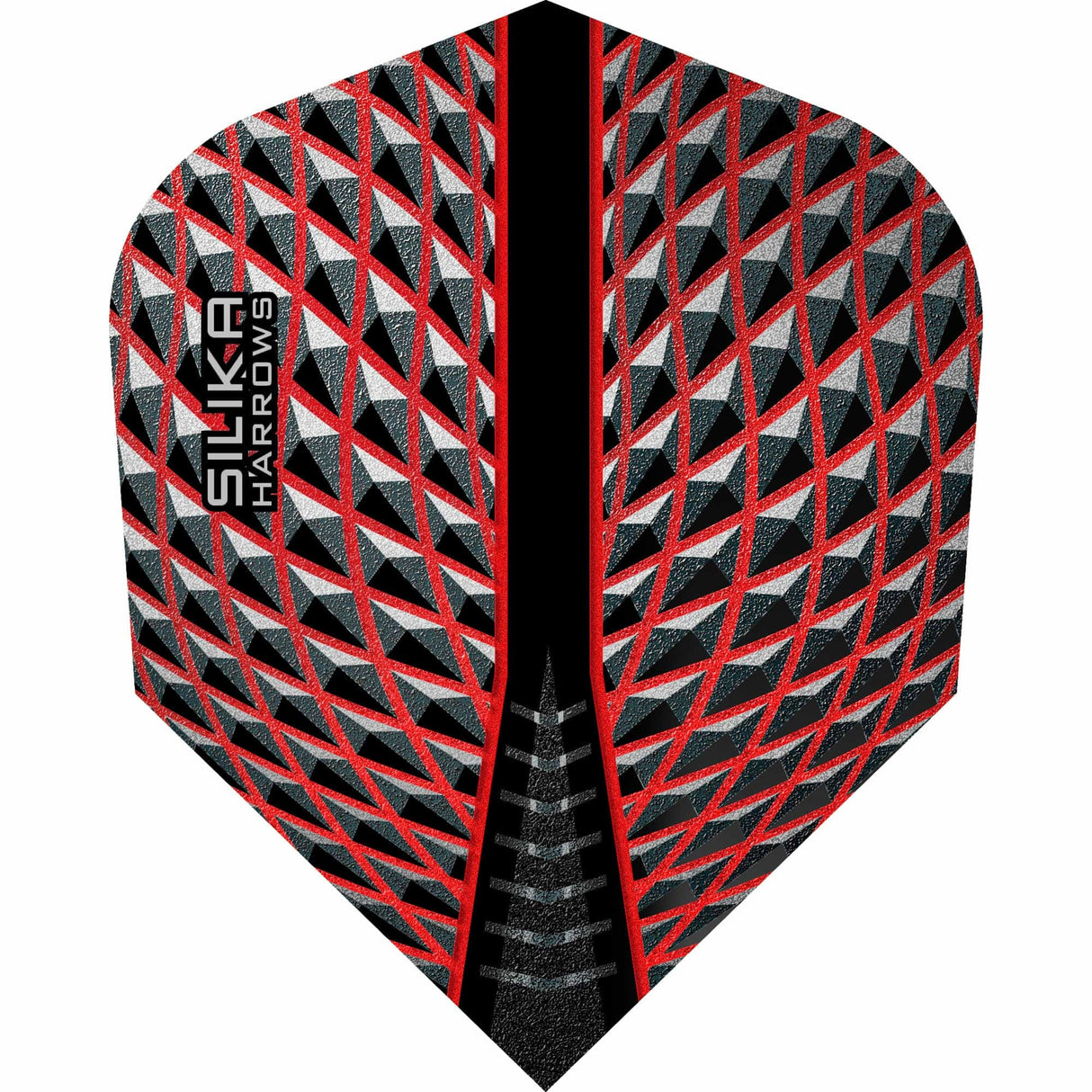 Harrows Silika Dart Flights - Tough Crystaline Coated - Std - No6 Red