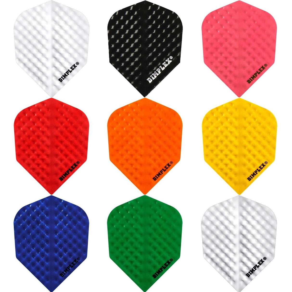 *Harrows Dimplex Dart Flights - Standard Shape - Plain Colours