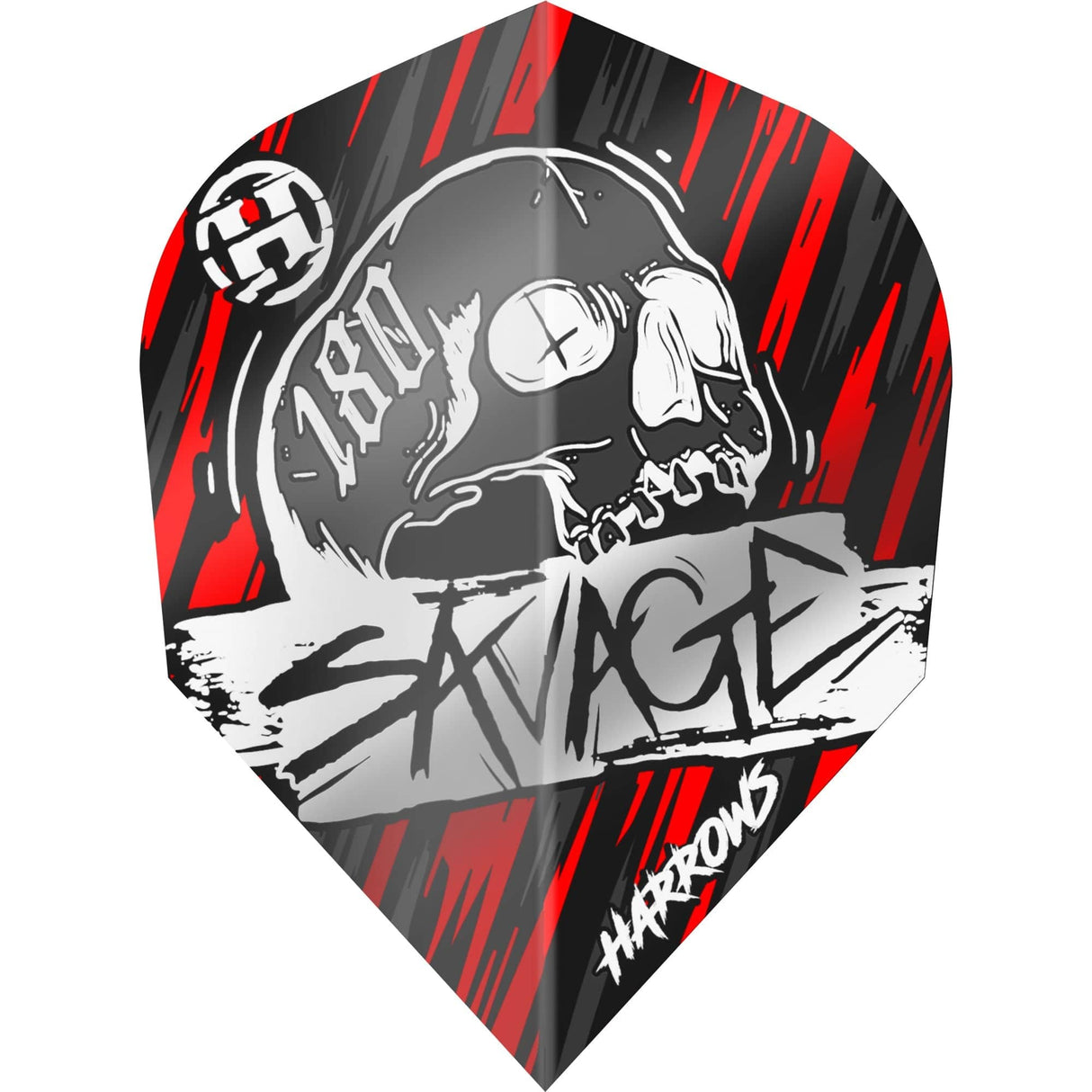 Harrows Savage Dart Flights - Std - No2 Silver
