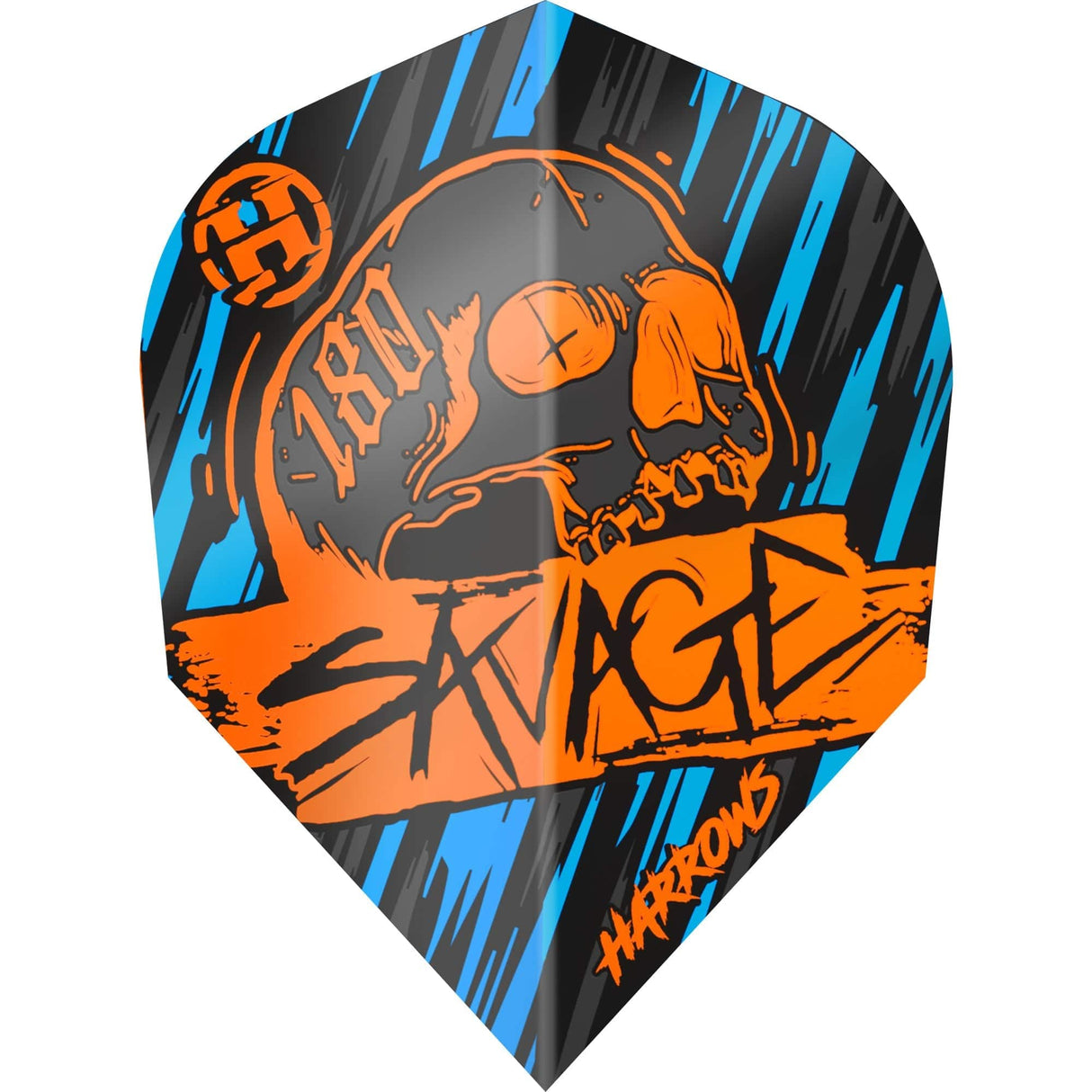 Harrows Savage Dart Flights - Std - No2 Orange