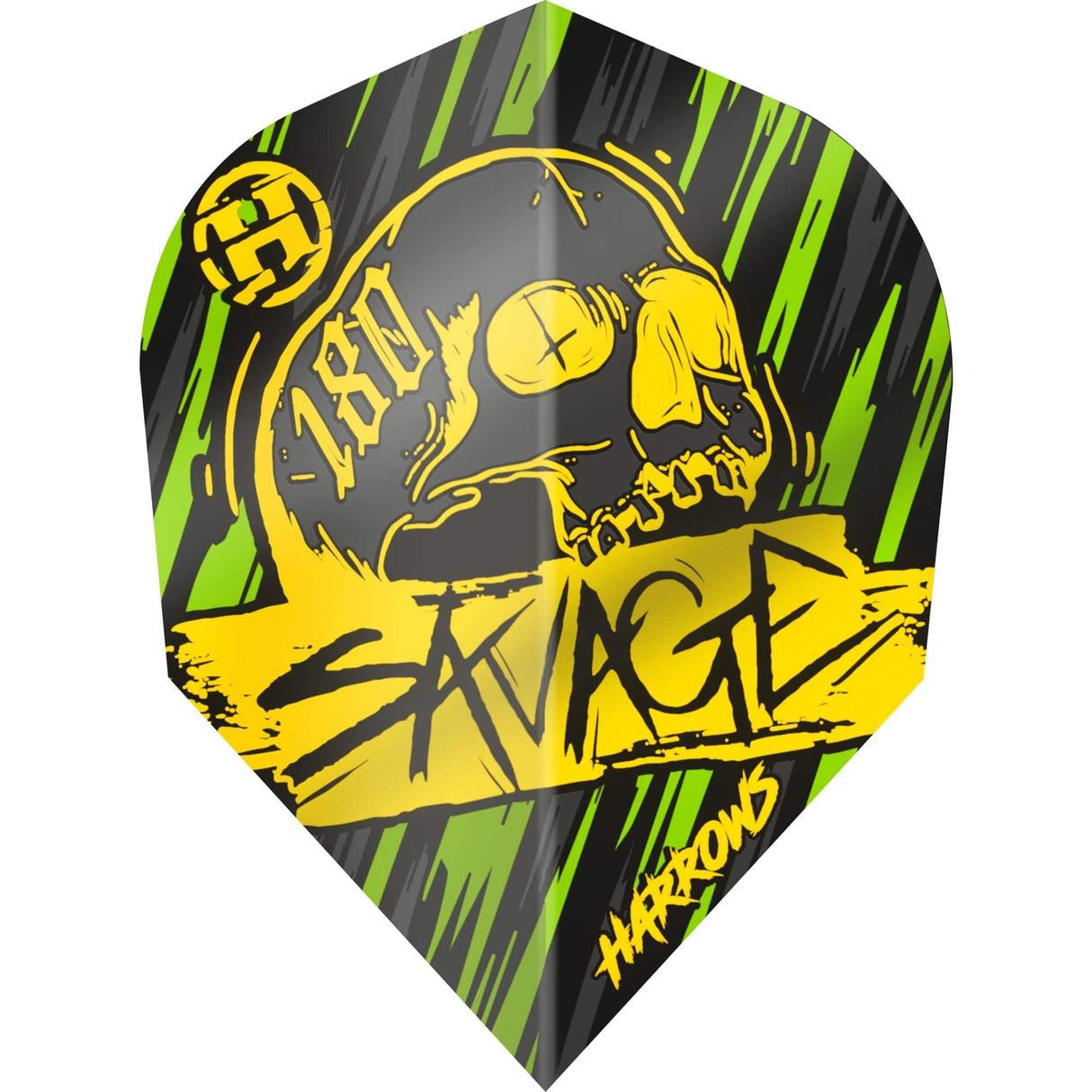 Harrows Savage Dart Flights - Std - No2 Yellow