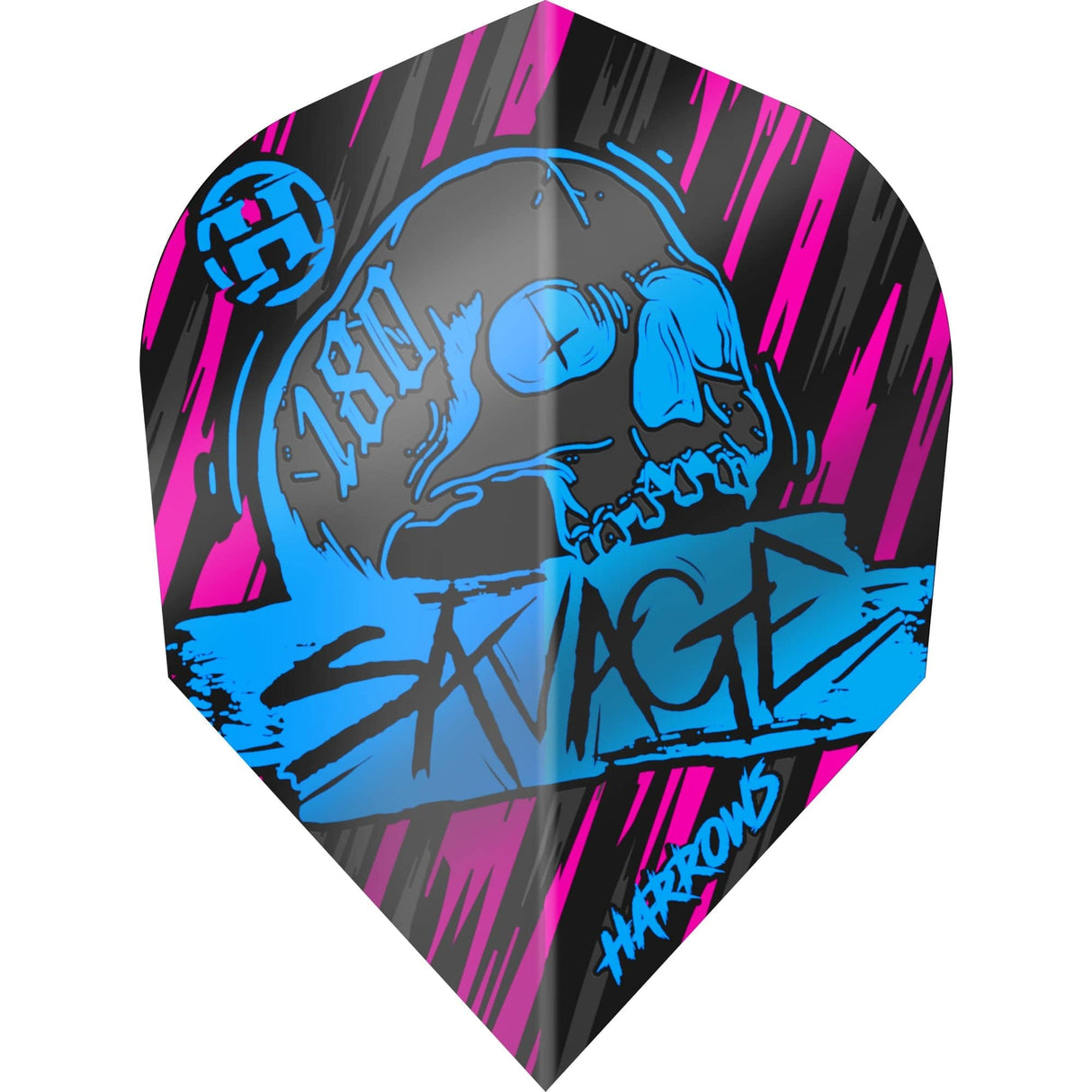 Harrows Savage Dart Flights - Std - No2 Blue
