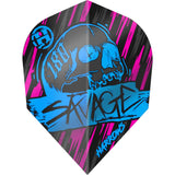 Harrows Savage Dart Flights - Std - No2 Blue