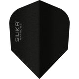 Harrows Silika Dart Flights - Tough Crystaline Coated - Std - No6 - Solid Colours Black