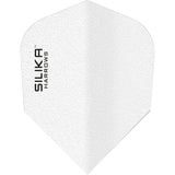 Harrows Silika Dart Flights - Tough Crystaline Coated - Std - No6 - Solid Colours White