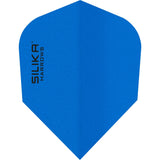 Harrows Silika Dart Flights - Tough Crystaline Coated - Std - No6 - Solid Colours Blue