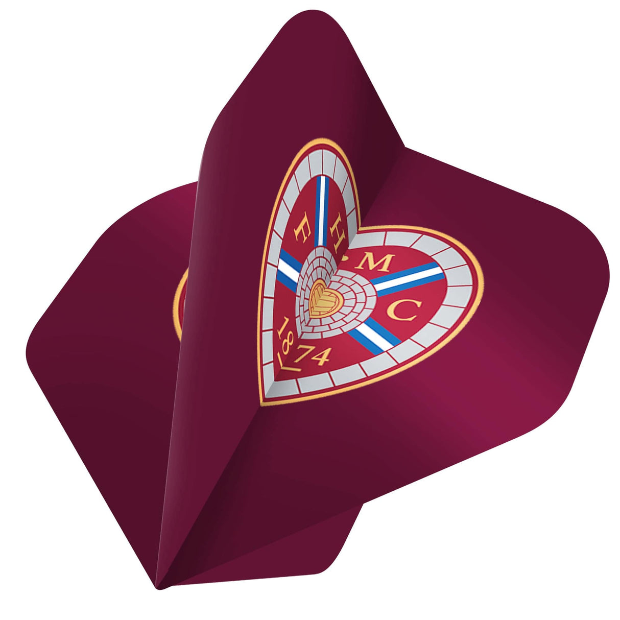 Heart of Midlothian FC - Official Licensed - Hearts - Dart Flights - No2 - Std - F1 - Crest