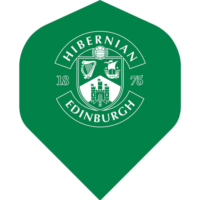 Hibernian FC - Official Licensed - Dart Flights - No2 - Std - F1 - Crest