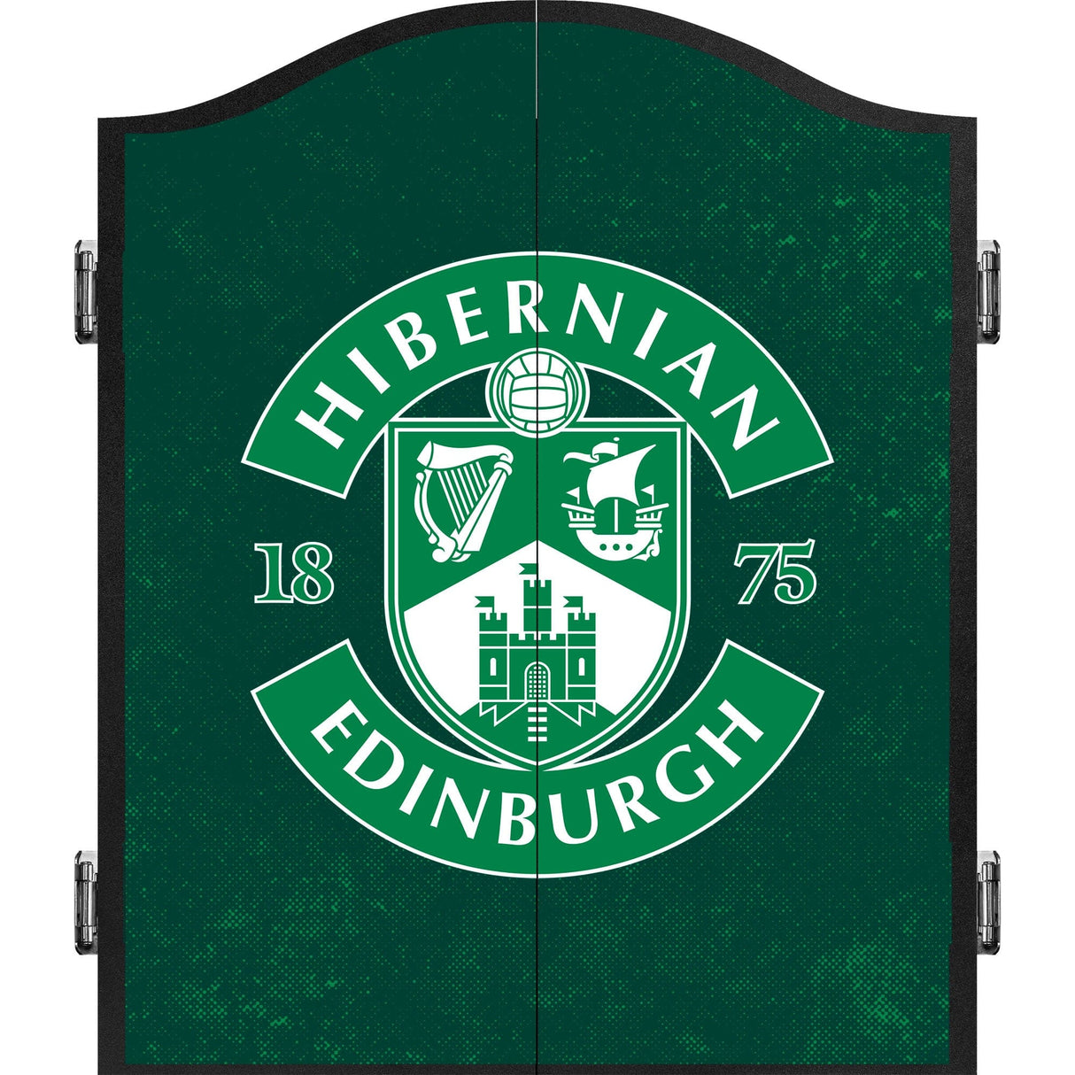 Hibernian FC - Official Licensed - Dartboard Cabinet - C3 - Dark Crest