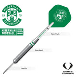 Hibernian FC - Official Licensed - Steel Tip Darts - Brass - 22g 22g